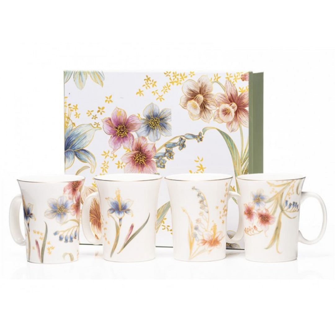 The Grange Collection Floral Mug Set of 4 | SM9