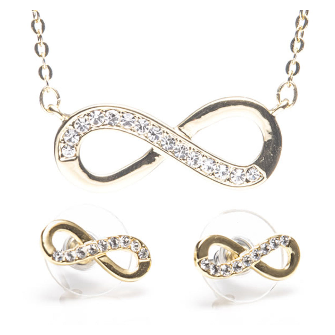 Newgrange Living Infinity Pendant & Earring Set - Gold | 600320