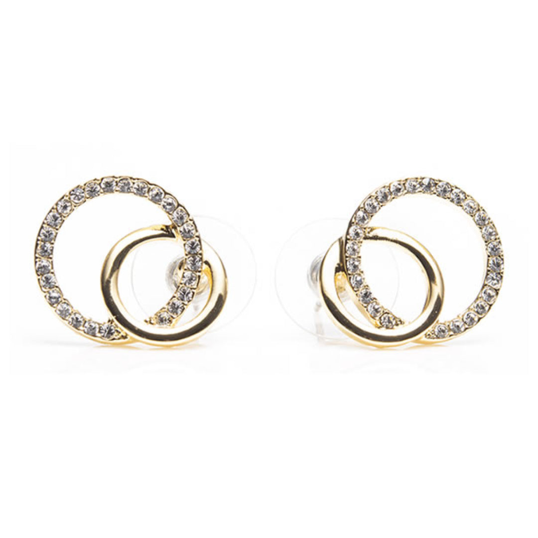 Newgrange Living Diamante Loop Earrings - Gold | 600326