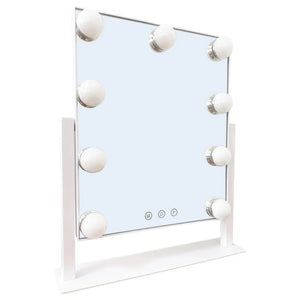 The Grange Hollywood Desktop LED Makeup Vanity Mirror 31cm x 25cm | HB161