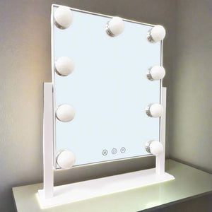 The Grange Hollywood Desktop LED Makeup Vanity Mirror 31cm x 25cm | HB161