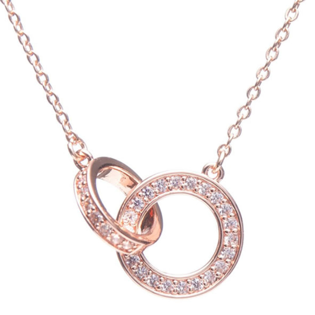 Newgrange Living Interlocking Pendant - Rose Gold | 600313