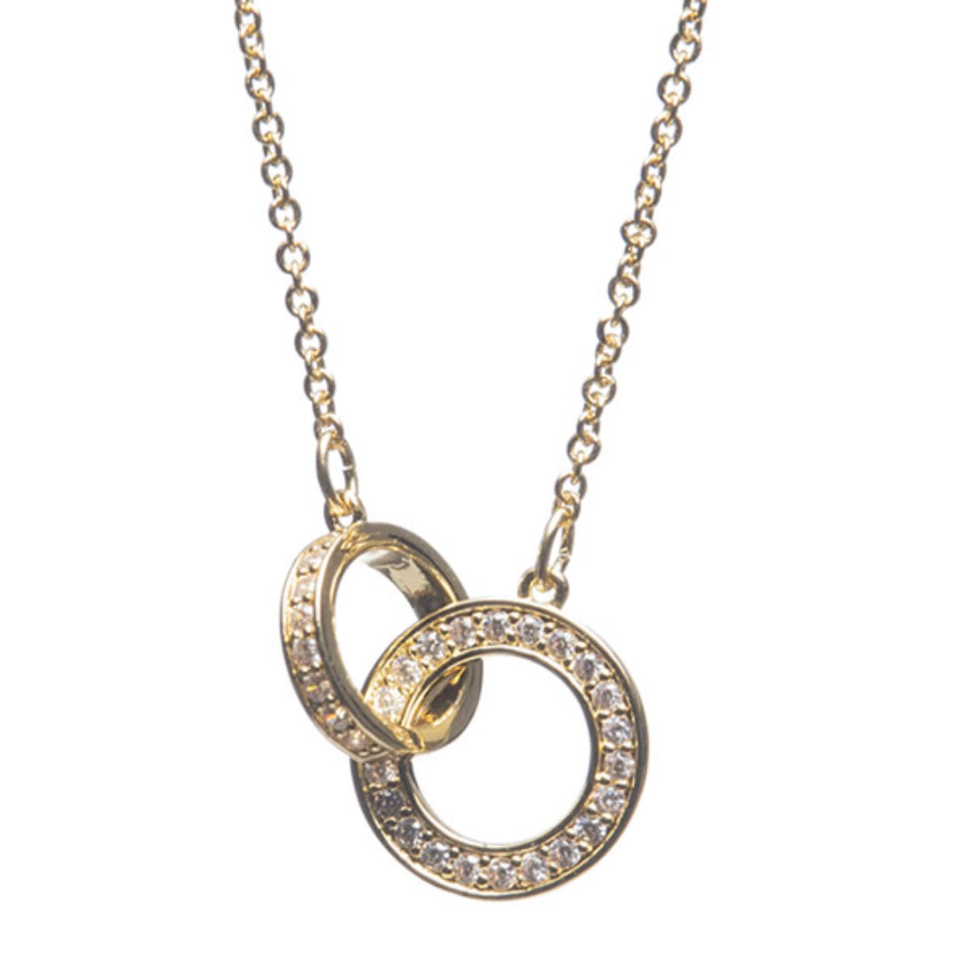 Newgrange Living Interlocking Necklace- Gold | 600321