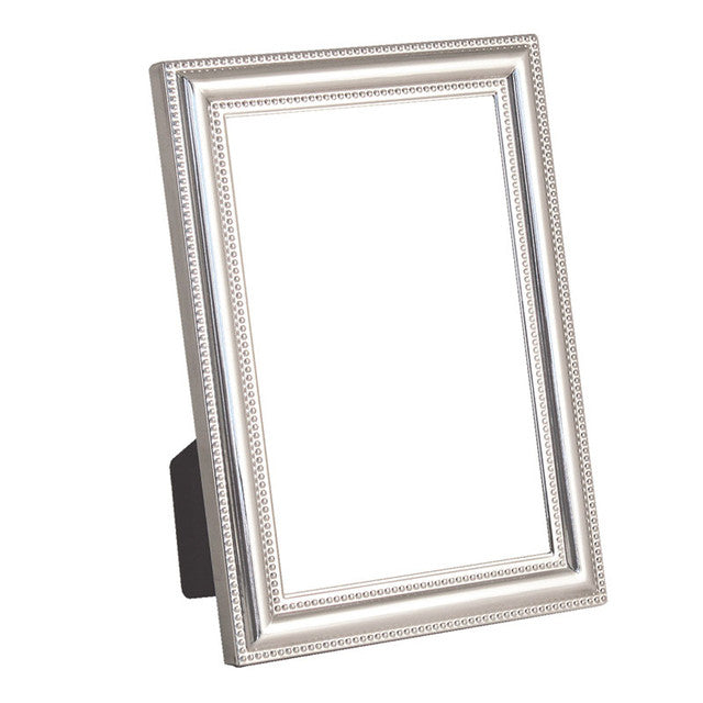 Tipperary Crystal Beaded Edge Photo Picture Frame 4 x 6 - Silver Plated | 5600100086