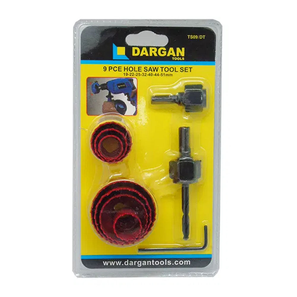 Dargan 9 Piece Holesaw Set | TS09/DT