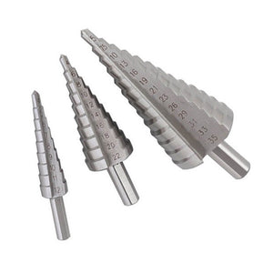 Dargan Step Drill Bit Set 3 Piece (Cone Stepped Bits) | DSET3/DT