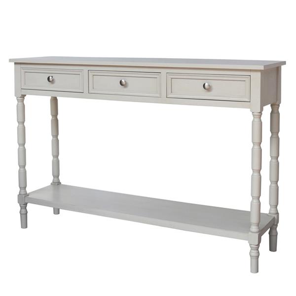 Tara Lane Lincoln 3 Drawer Console Table - Subtle Grey | TL5470