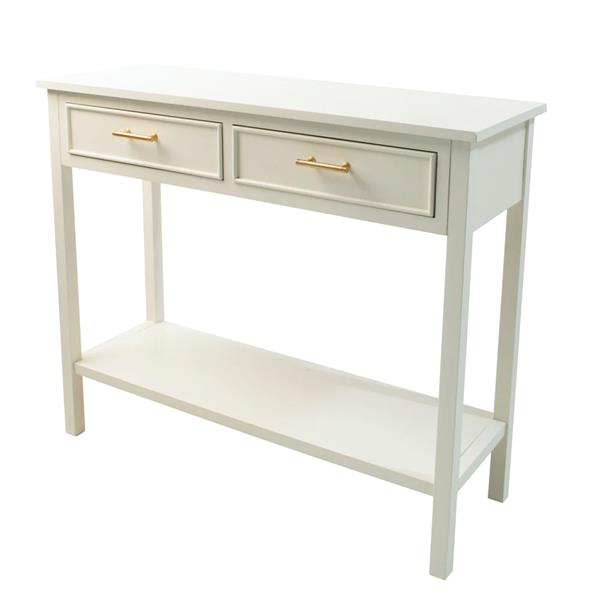 Tara Lane Ainsley 2 Drawer Console Table - Soft Cream | TL5529