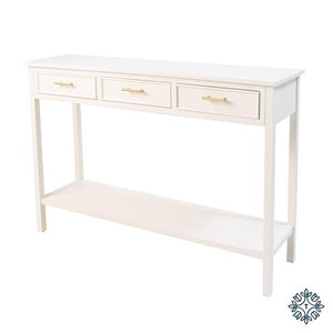 Tara Lane Ainsley 3 Drawer Console Table - Soft Cream | TL5530