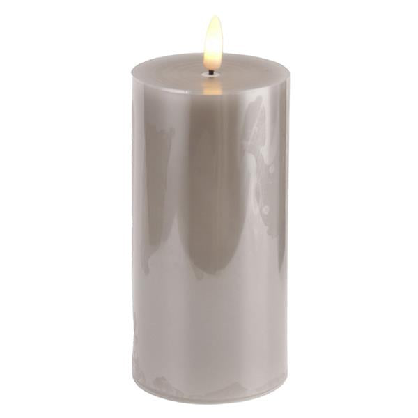 Tara Lane 3D Flame LED Battery Candle 15cm with Timer - Grey | TL5620