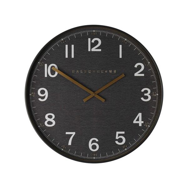 Tara Lane Baker and Brown Station Wall Clock 50cm - Black | TL6005