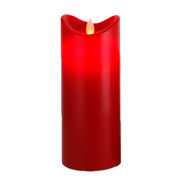 Tara Lane Flicker LED Battery Candle 20cm with Timer - Red | TL6027
