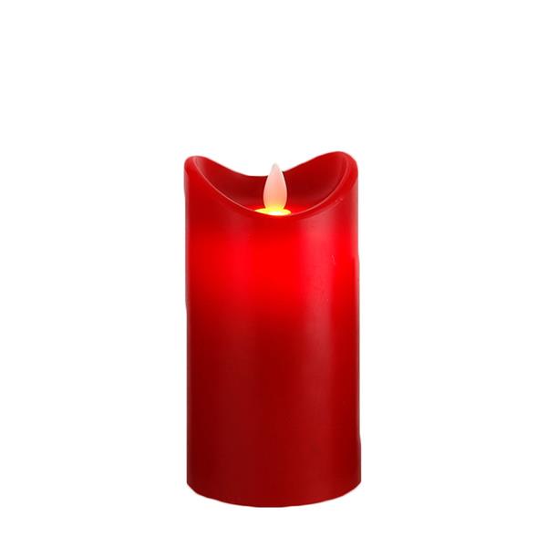 Tara Lane Flicker LED Battery Candle 15cm with Timer - Red | TL6028