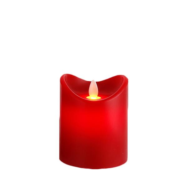 Tara Lane Flicker LED Battery Candle 10cm with Timer - Red | TL6029