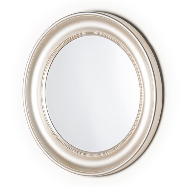Tara Lane Lena Wall Mirror Beaded Round - Champagne | TL6121