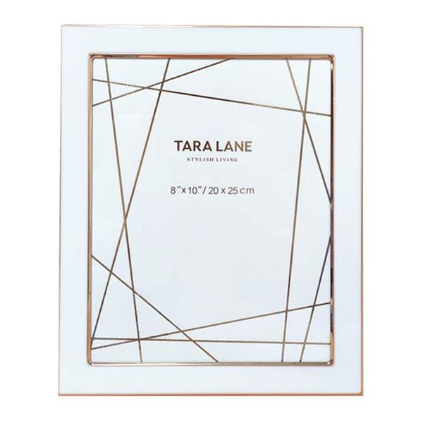 Tara Lane Ella Photo Frame 8 x 10 - White / Gold | TL6364