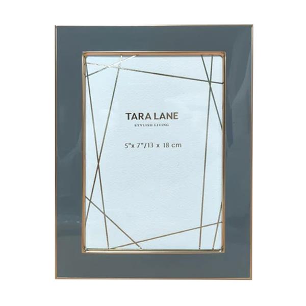 Tara Lane Ella Photo Frame 5 x 7 - Grey / Gold | TL6369