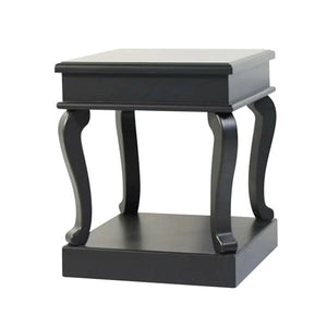 Tara Lane Scroll End Table - Black | TL6493