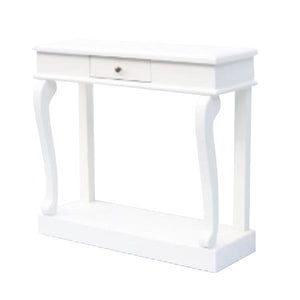 Tara Lane Scroll Console Table with Drawer 90cm - Ivory | TL6494