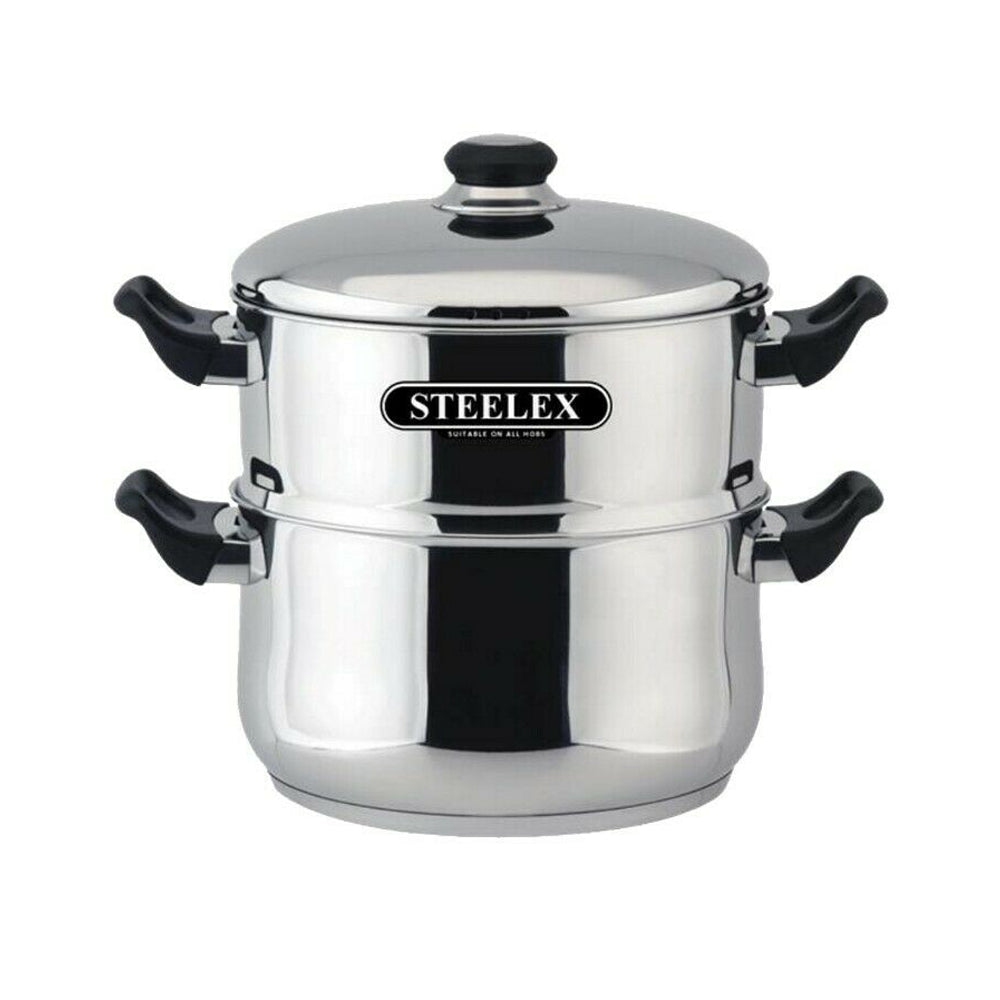 Steelex 24cm 2 Tier Steamer | ST/9732