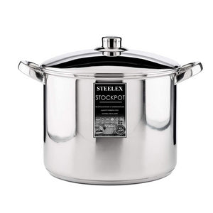 Steelex 24cm Stockpot with Steel Lid | ST8824