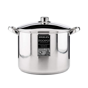 Steelex 26cm Stockpot with Steel Lid | ST8826