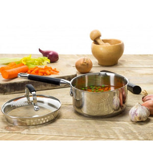 Steelex 22cm Saucepan with Glass Lid | ST9604