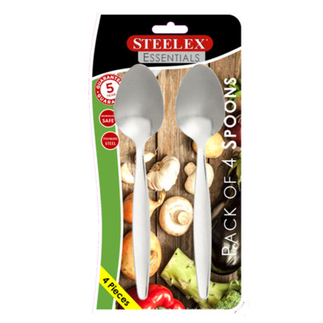 Steelex Dessert Spoons 4 Pack | C511DS