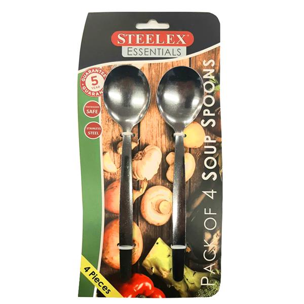 Steelex Soup Spoons 4 Pack | C511SS