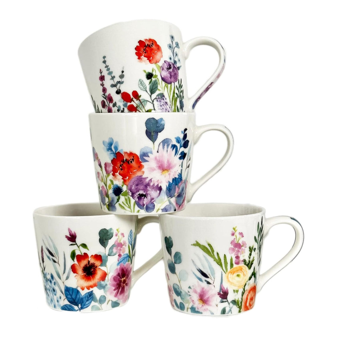 Dunlevy Mugs Each - Floral Meadow ( 4 Assorted Designs ) | DE8831