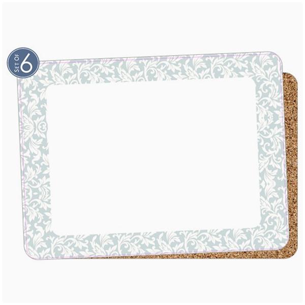 Simply Elegant Grey Tablemats Set of 6 | TM3551