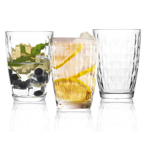 Steelex Diamond 40cl Hiball Glasses Set of 3 | GX8008