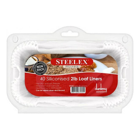 Steelex 2lb Loaf Liners Pack 40 | HK5202