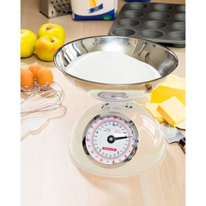 Steelex Metal Kitchen Scales - Cream | SC1005C