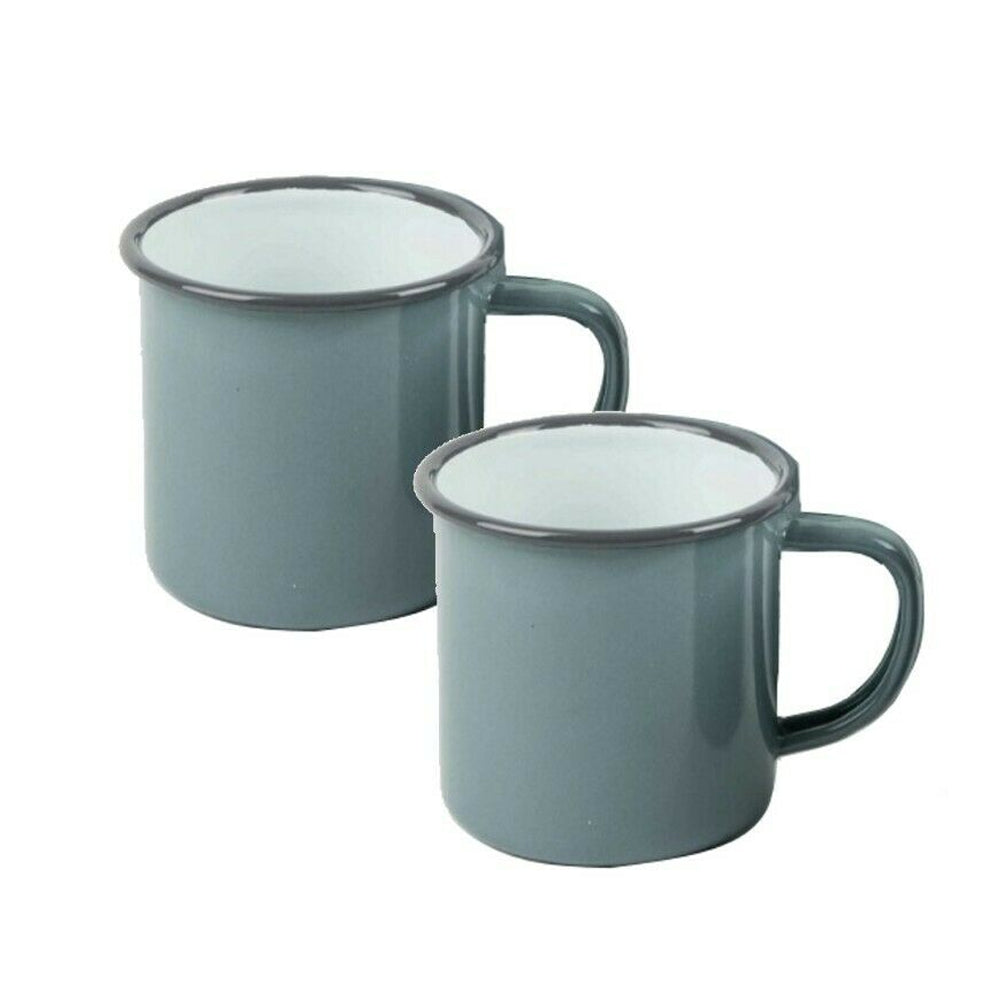 Falcon Grey Enamel Mug 8cm | EN0208G