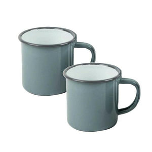 Falcon Grey Enamel Mug 8cm | EN0208G