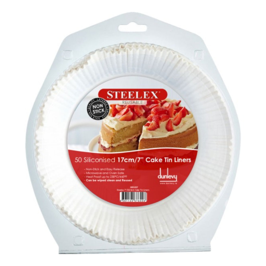 Steelex Round Cake Liners 7" 50 Pack | HK5207