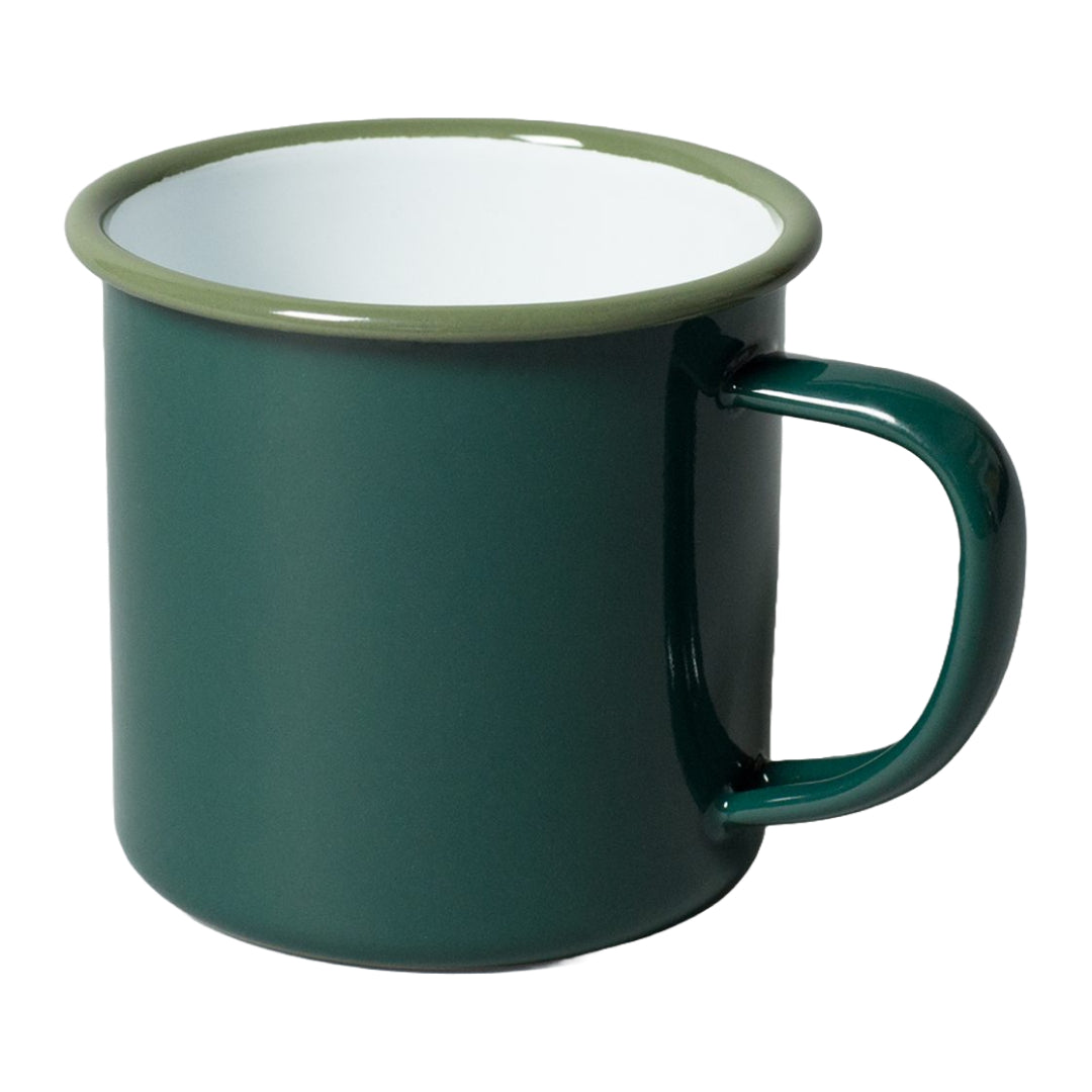 Falcon Enamel Mug 8cm - Green | EN0208GN