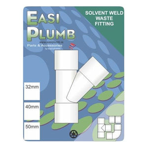 Easi Plumb 32mm x 45 Degree White Waste Tee Joiner | EP3245TW