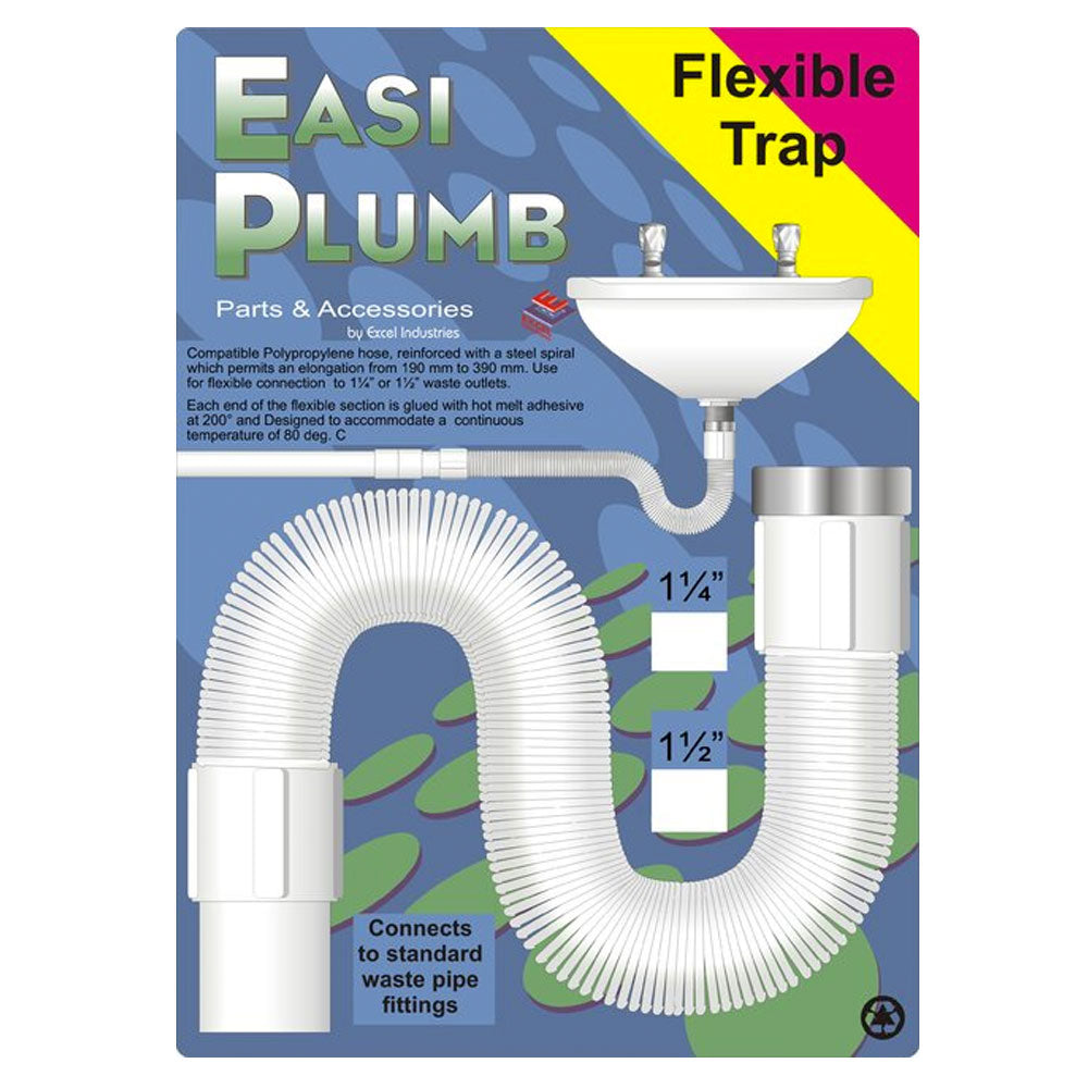 Easi Plumb 1 1/4" Flexible Sink Trap | EP114FT
