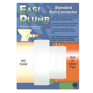 Easi Plumb 4" Straight Pan Connector | EPSPC
