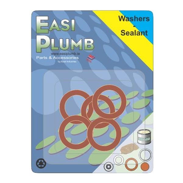 Easi Plumb 5 Piece 3/4" Fibre Washers | EP34FW