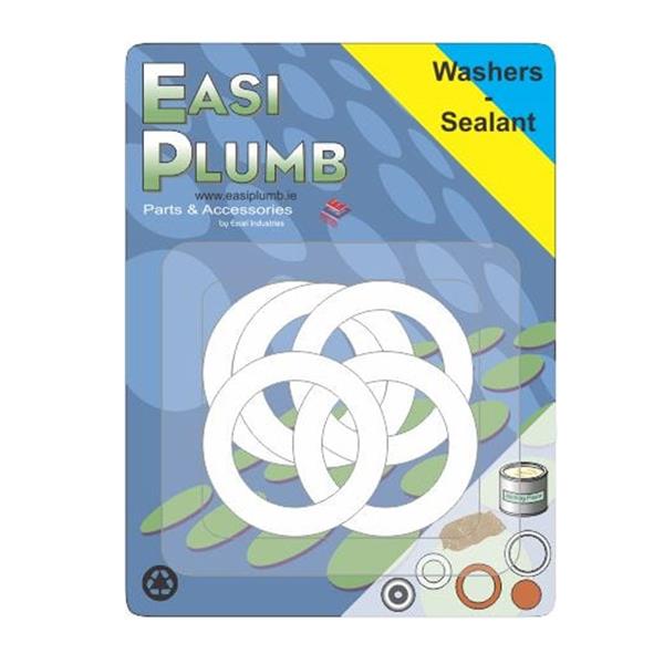 Easi Plumb Pvc Washers 1/2" Pack of 5 | EP12PVCW