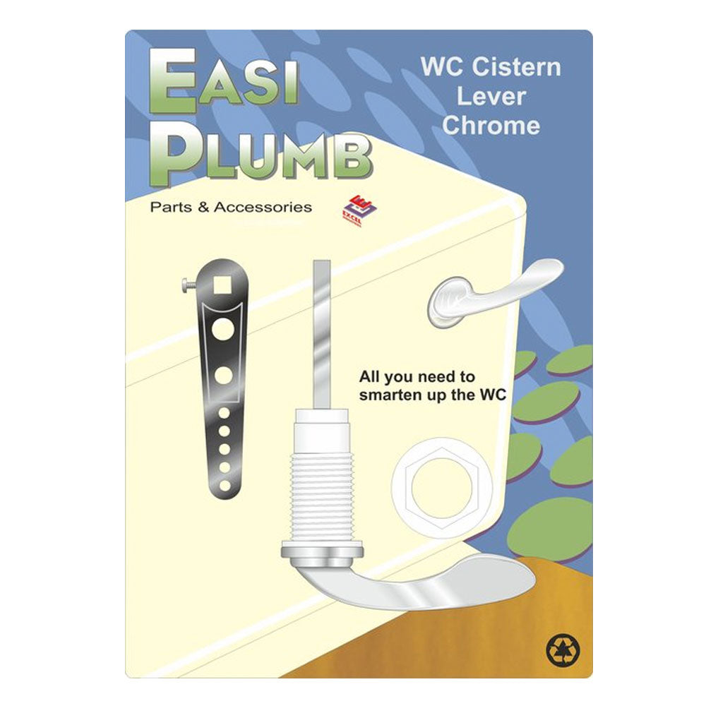 Easi Plumb Chrome Plated Cistern Toilet Handle | EPCPCL2