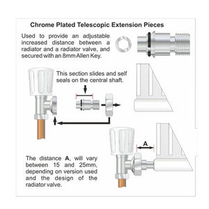 Easi Plumb 1/2" x 20mm Telescopic Extension Piece | EP12TEPS