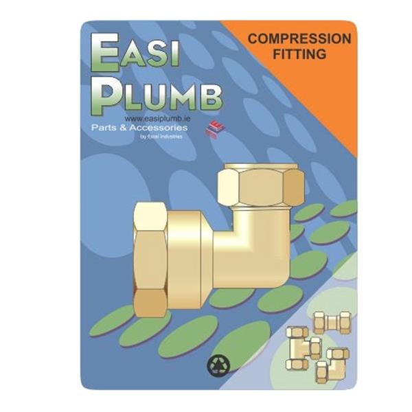 Easi Plumb 3/4" F.I. Brass Compression Elbow 317 | EP317341