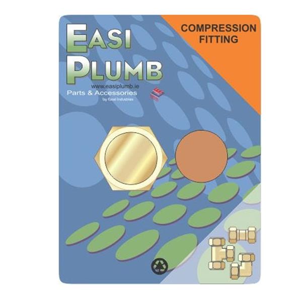 Easi Plumb 3/4" Brass Compression Blanking Cap | EP372341