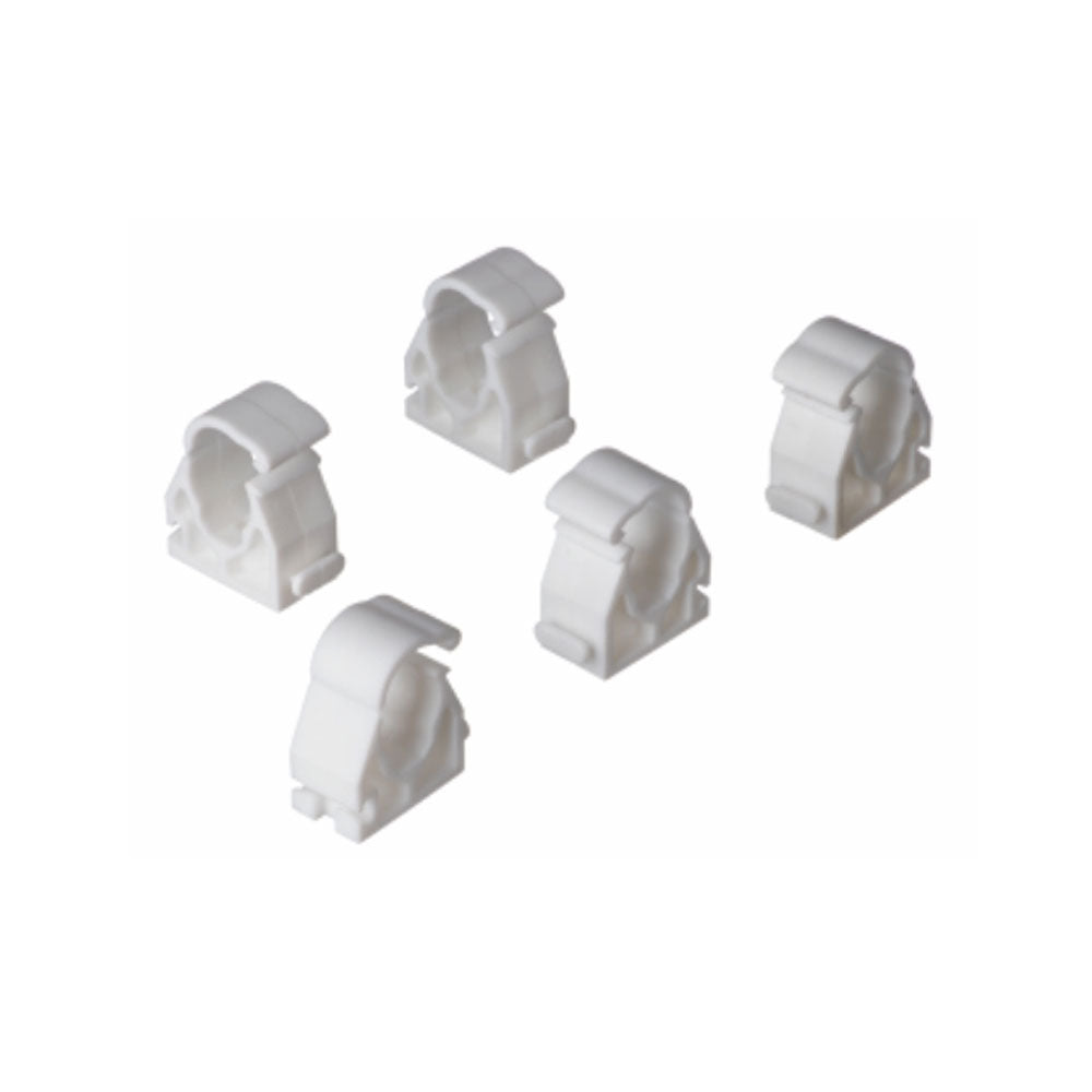 Easi Plumb 1/2" White Hinged Pipe Clips Pack of 10 | EP15PICC