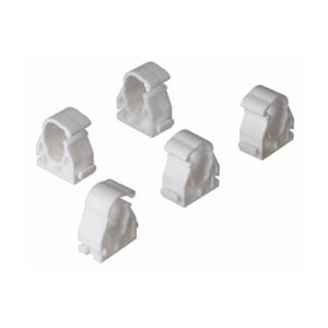 Easi Plumb 22mm White Hinged Clips Pack of 5 | EP22PICC