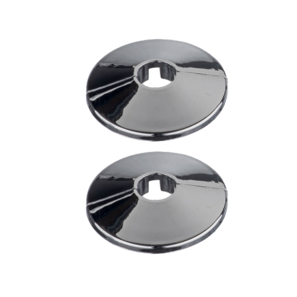Easi Plumb 1/2" Chrome Plated Pipe Hole Trims Pack of 2 | EP12PCC